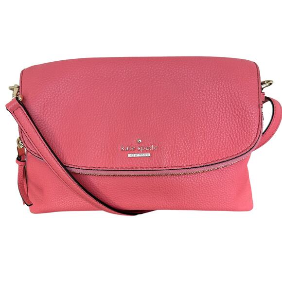 Kate Spade New York Handbags - Kate Spade New York Crossbody Bag - Coral Pink Leather